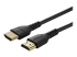 StarTech.com 2m Premium Certified HDMI 2.0 Cable with Ethernet, Durable High Speed UHD 4K 60Hz HDR 10, 6ft Rugged M/M HDMI Cord with Aramid Fiber, TPE, Ultra HD Monitors, TVs & Displays - Left-angle