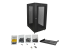 StarTech.com 24U Server Rack Cabinet, 4-Post Adjustable Depth (2" to 30") Network Equipment Rack Enclosure w/Casters/Cable Management/Shelf/Locking Dell PowerEdge, HP ProLiant ThinkServer - Left-angle