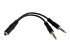 StarTech.com 3.5mm 4 Position to 2x 3 Position 3.5mm Headset Splitter Adapter - Front
