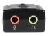 StarTech.com Virtual 7.1 USB Stereo Audio Adapter External Sound Card - Front