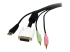 StarTech.com 6 ft 4-in-1 USB DVI KVM Cable with Audio and Microphone - Close up