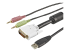 StarTech.com 6 ft 4-in-1 USB DVI KVM Cable with Audio and Microphone - Close up