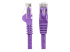 Startech 75ft CAT6 Ethernet Cable, 10 Gigabit Snagless RJ45 650MHz 100W PoE Patch Cord, CAT 6 10GbE UTP Network Cable w/Strain Relief, Purple, Wiring is UL Certified/TIA - Front