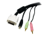 StarTech.com 6 ft 4-in-1 USB DVI KVM Cable with Audio and Microphone - Close up