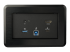 StarTech.com Conference Room Docking Station, Universal Laptop Dock, 4K HDMI, 60W Power Delivery, USB Hub, GbE, Audio, In-Table Connectivity Box For Huddle/Boardroom Collaboration Space - Front