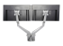 StarTech.com Desk Mount Dual Monitor Arm with USB & Audio, Grommet/Desk Clamp VESA Mount for up to 32 inch Displays, 2x USB, 2x 3.5mm audio, Ergonomic Full Motion Dual Monitor Arm, Silver - Back