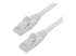 Startech 75ft CAT6 Ethernet Cable, 10 Gigabit Snagless RJ45 650MHz 100W PoE Patch Cord, CAT 6 10GbE UTP Network Cable w/Strain Relief, White, Wiring is UL Certified/TIA - Right-angle