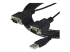 StarTech.com USB to Serial Adapter - Right-angle