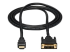 StarTech.com 6ft (1.8m) HDMI to DVI Cable, DVI-D to HDMI Display Cable (1920x1200p), Black, 19 Pin HDMI Male to DVI-D Male Cable Adapter, Digital Monitor Cable, M/M, Single Link - Front