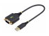 StarTech.com 1ft (30cm) USB to Serial Adapter Cable, COM Retention, RS232 - Right-angle