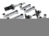 StarTech.com Desk Mount Dual Monitor Arm, Premium Articulating Monitor Arm, up to 27" VESA Mount Displays, Height Adjustable Monitor Mount, Rotating/Swivel/Tilt, Desk Clamp/Grommet, Silver - Right-angle