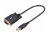 StarTech.com 1ft (30cm) USB to Serial Adapter Cable, COM Retention, RS232 - Right-angle