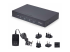 StarTech.com 4-Port KM Switch with Mouse Roaming, USB Switch for Keyboard/Mouse, 3.5mm and USB Audio, Peripheral Sharing for 4 Computers, USB 3.0 Switcher, TAA Compliant - Right-angle